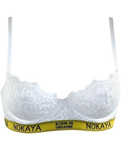 Nokaya Born In Ukraine Balcony Bra - White