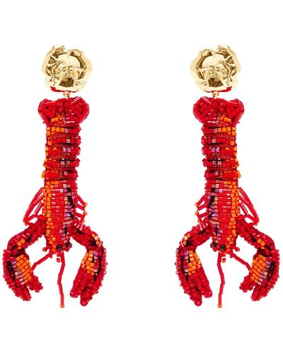 Mignonne Gavigan Lobster Earrings - Red