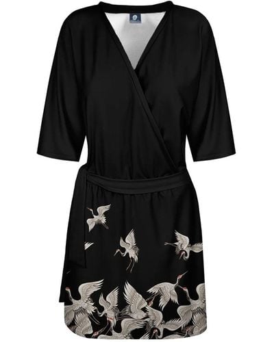 Aloha From Deer Cranes Envelope Dress - Black
