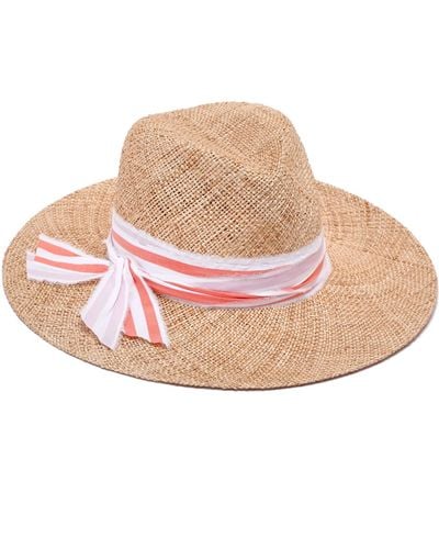 Justine Hats Neutrals Fashionable Fedora Summer Hat - Pink