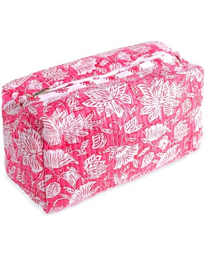 Inara Peony Paisley Wash Bag - Pink