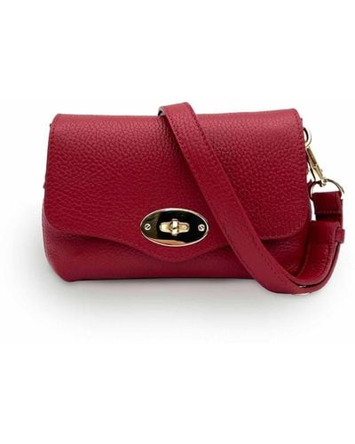 Apatchy London The Maddie Cherry Leather Bag - Red