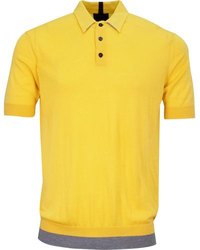 lords of harlech Pilgrim Polo Shirt - Yellow