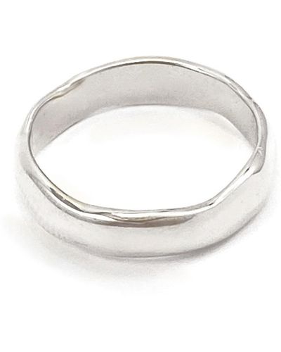 Biko Jewellery Wavi Ring Thin - Metallic