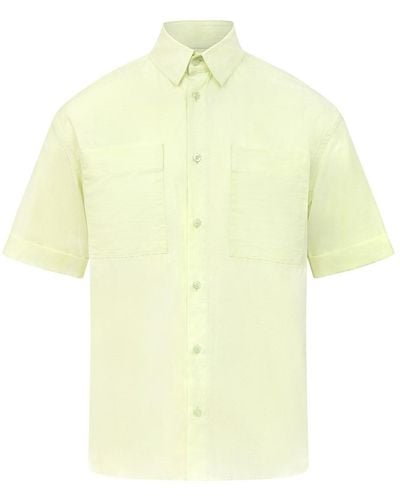 blonde gone rogue Ocean Drive S Relaxed Shirt, Upcycled Cotton, In Light - Yellow