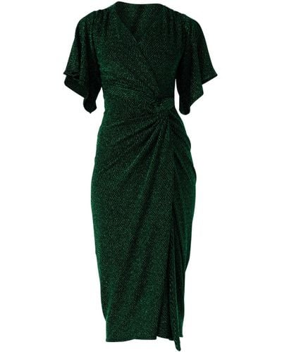 SACHA DRAKE The Emporium Dress In Emerald - Green
