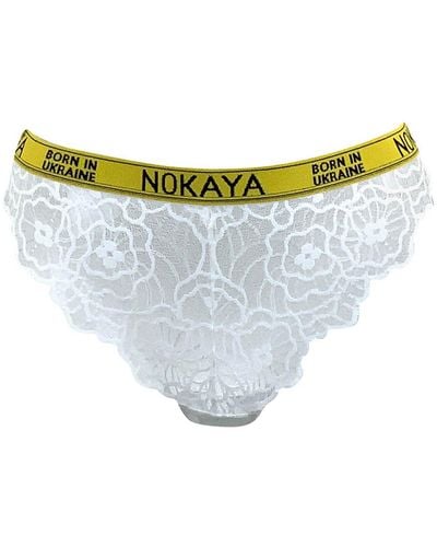 Nokaya Born In Ukraine Bikini - White