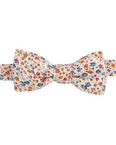 LE COLONEL Red / Neutrals / Brown Terracotta Phoebe Liberty Bow Tie - Pink