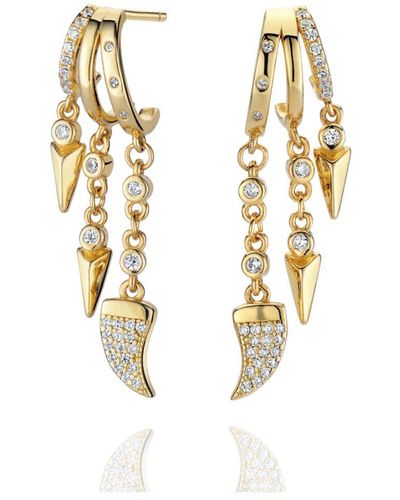 Aaria London Cairo Earrings - Metallic