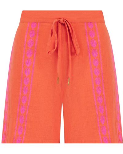 Nooki Design Belize Shorts In Orange - Red