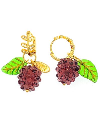 Ninemoo Eden's Berry Earrings - Green
