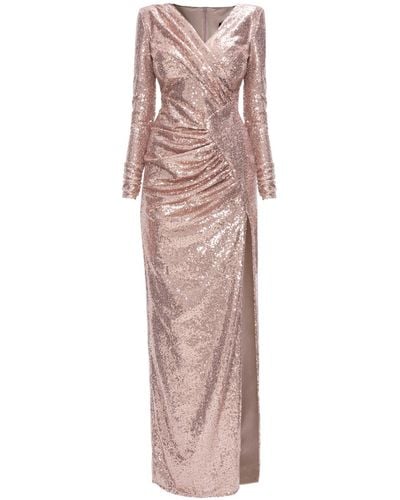 Angelika Jozefczyk Sequin Evening Gown Aurora Dusty Pink