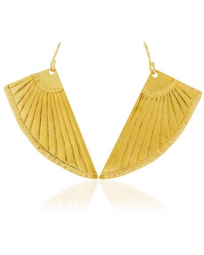 Sophie Simone Designs Earrings Gatsby Art Deco - Yellow