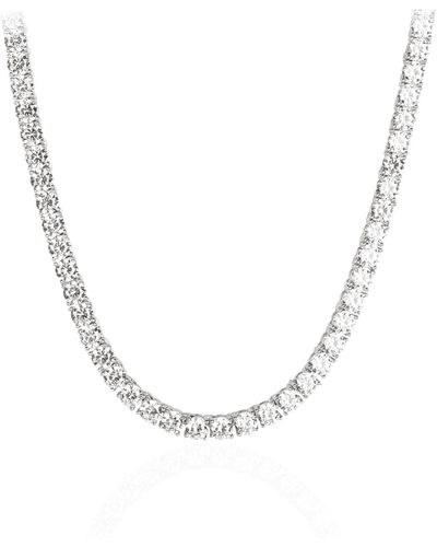 Ep Designs Moissanite 3 Mm Tennis Necklace - Metallic