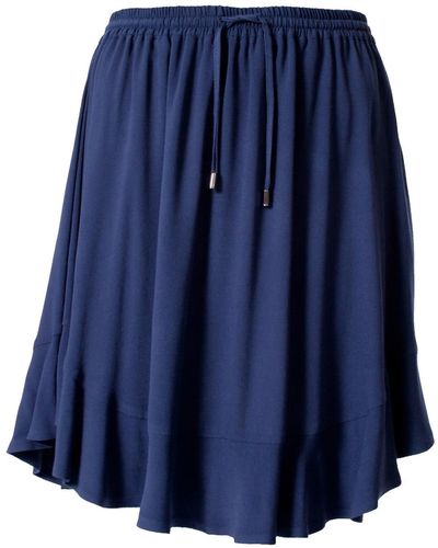 VIKIGLOW Fioretta Navy Light Flared Mini Skirt - Blue