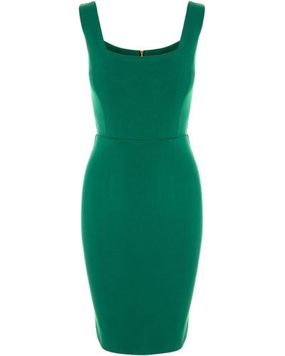 ROSERRY Kensington Sleeveless Jersey Midi Dress In - Green