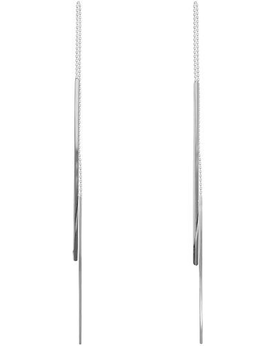 Monosuit Earrings Long- Colour - White