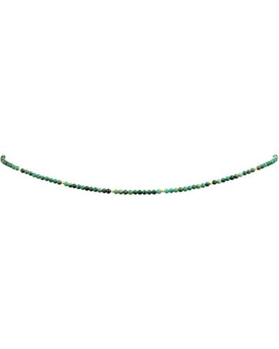 NAiiA Sage Gold & Jade Multiwear Belly Chain And Necklace - White