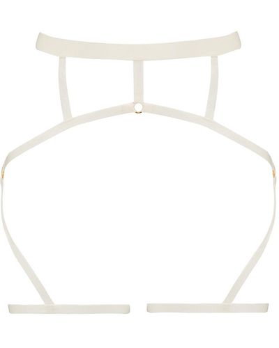 We Are We Wear Nyla Extreme Strappy Harness Suspender Shell - White