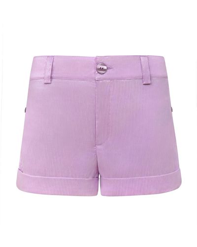 blonde gone rogue Ocean Drive Classic Shorts, Upcycled Cotton, In Lilac - Purple