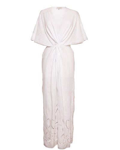 [et cetera] WOMAN Euphoric Knot Front Maxi Dress - White