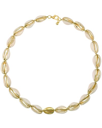 Talis Chains Shell Necklace - Metallic