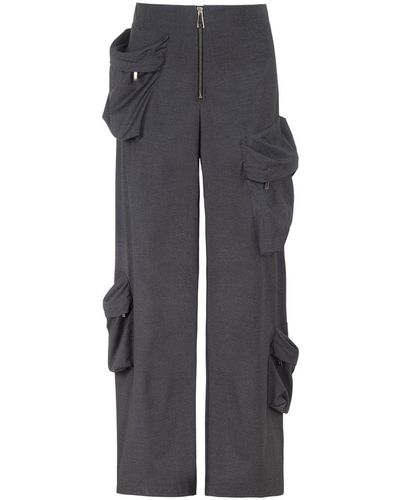 Nocturne Balloon Fit Multi Pocket Pants - Gray