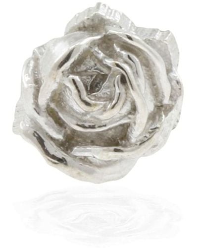 Lee Renee Rose Lapel Pin Silver - Multicolour