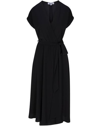 Meghan Fabulous Jasmine Midi Dress - Black