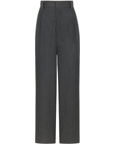Nocturne High-waist Flowy Palazzo Pants - Gray