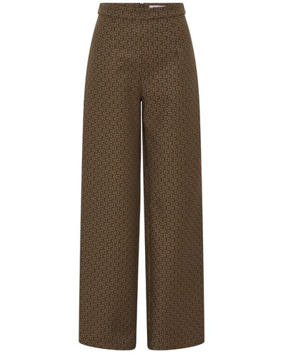 Deer You Neutrals Ivy Impressing Tailored Trouser In Kalamatta Olive - Brown