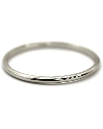 VicStoneNYC Fine Jewelry Simple Thin Solid Gold Ring - Metallic