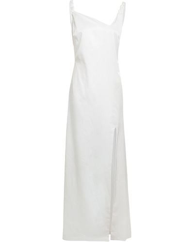 Sarvin Asymmetric Maxi Dress - White
