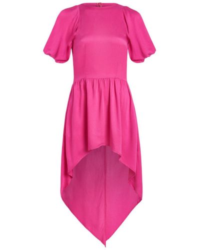 KAHINDO Botswana Pink Crinkle Viscose Dress