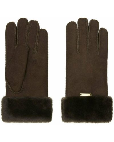 Hortons England Richmond Sheepskin Gloves - Black