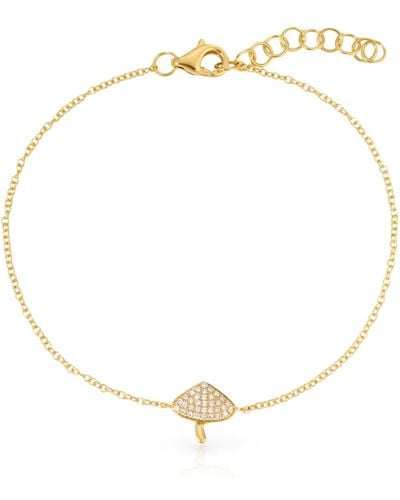 770 Fine Jewelry Diamond Mushroom Bracelet - Metallic