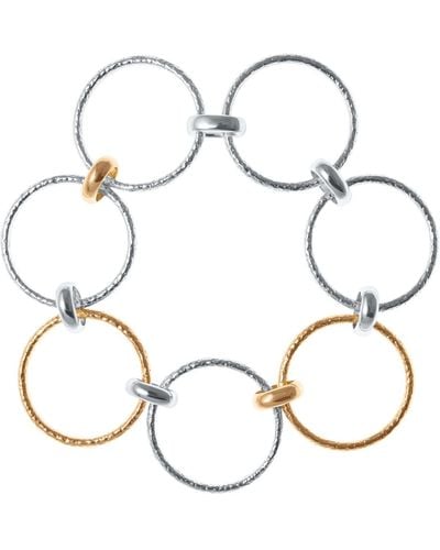 Lucy Quartermaine Multi Finish Hula Bracelet - Metallic