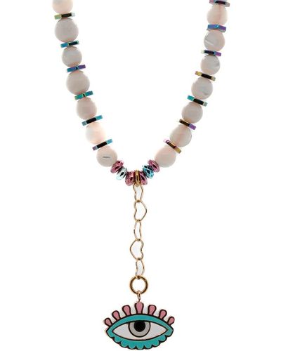 Ebru Jewelry Love Protection Necklace - Metallic