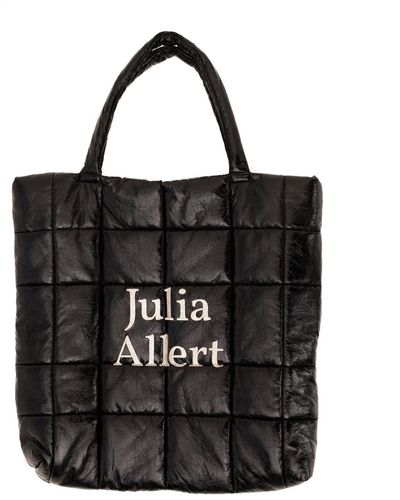 Julia Allert Vinyl Quilted Bag - Black