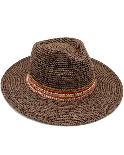 Nooki Design Havana Trilby Hat In Chocolate - Brown