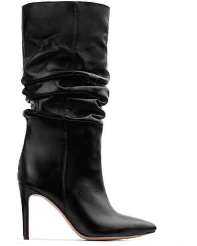 Ginissima Leather Eva Boots - Black