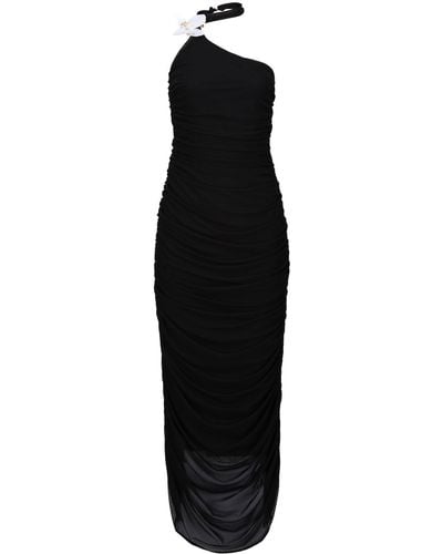 Storm Label One Shoulder Orchid Dress - Black