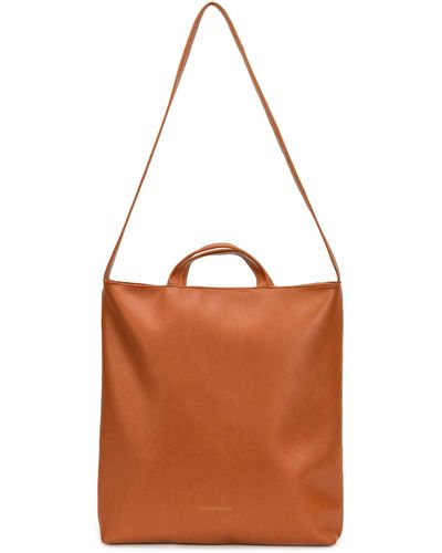 Maria Maleta Blumen Shopping Bag - Orange