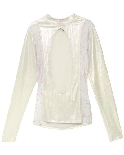 Paloma Lira Upcycled Lace Dreamy Top - White