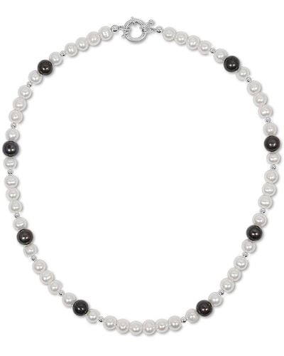 NAiiA Brooklyn Pearl And Sterling Silver Necklace - White