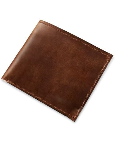 VIDA VIDA Tan Leather Wallet With Tan Stitch - Brown
