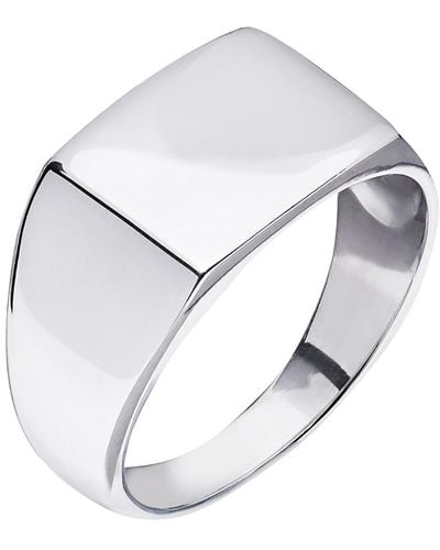 Kaizarin S Signet Ring In Sterling - Metallic
