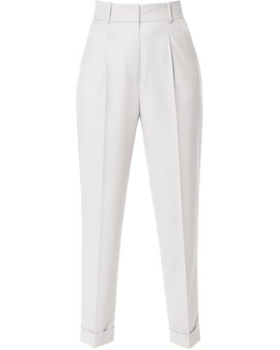AGGI Kelly Aesthetic Tailored Trousers With Cuffs - White