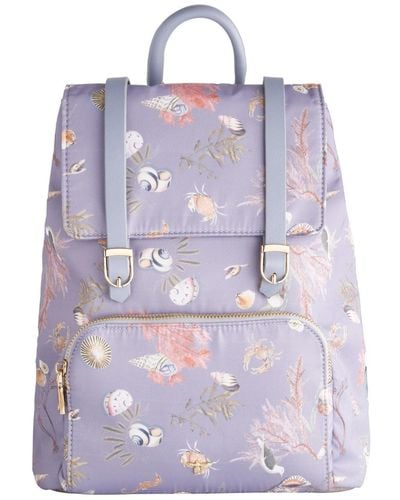 Fable England Fable Whispering Sands Powder Blue Small Backpack - Purple