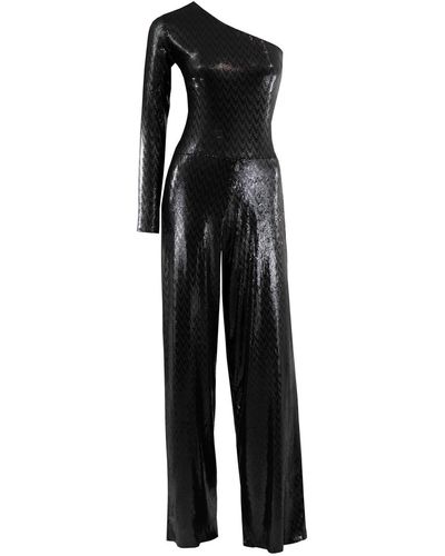 Me & Thee Come On Down Sequin Jumpsuit - Black